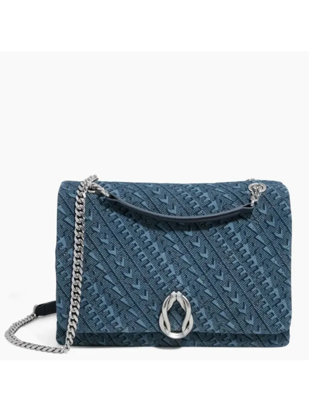 Aimee Kestenberg Monogram Denim Unity Novelty Medium Shoulder